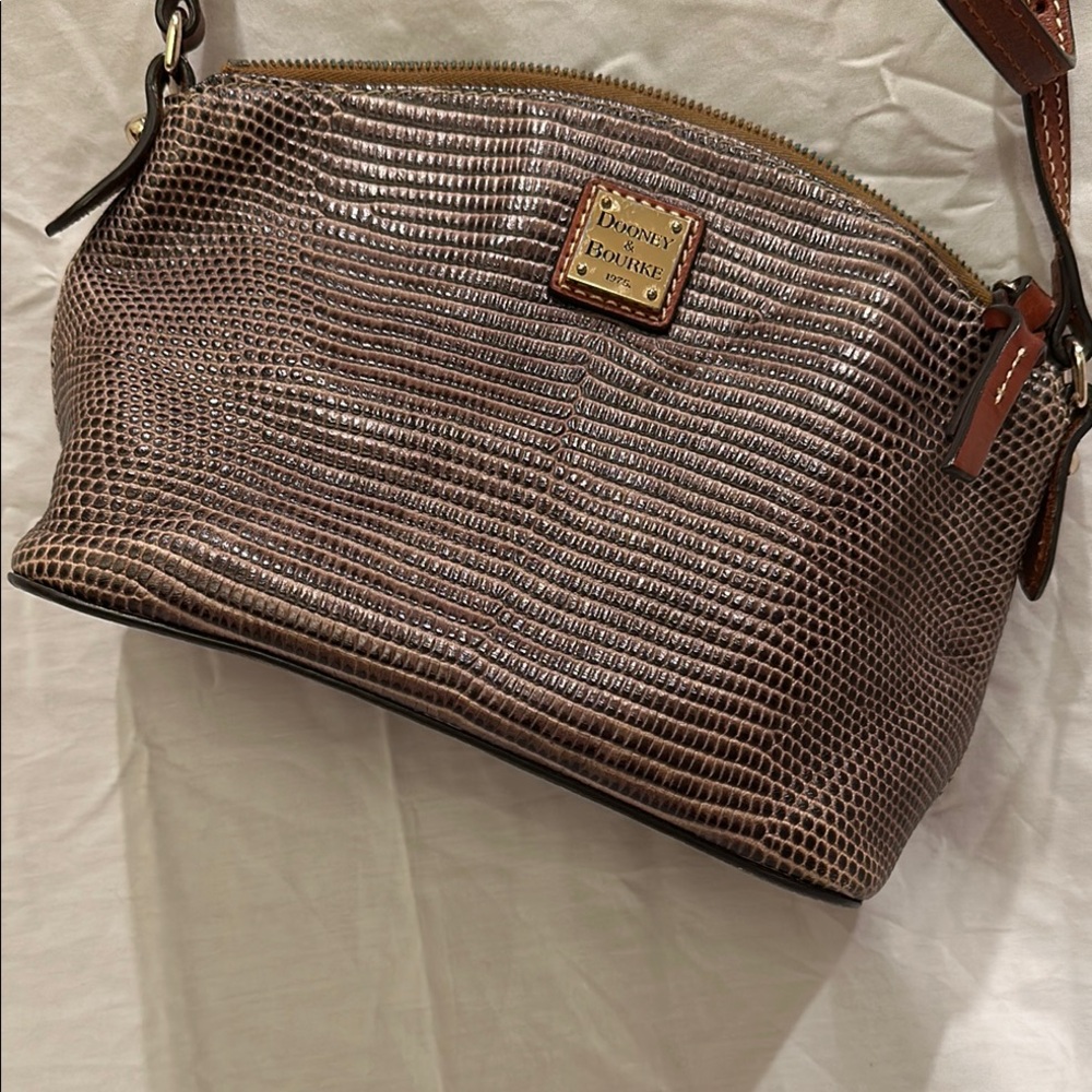 Dooney & Bourke, Lizard Embossed Leather Suki Crossbody